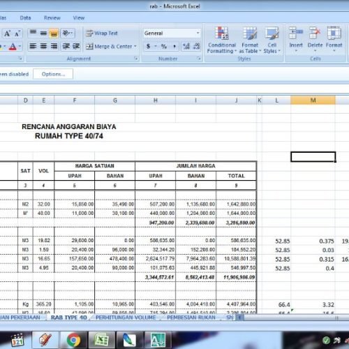 Penghitungan RAB 1